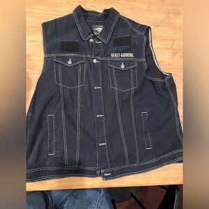 Harley Davidson Vest Men’s with Velcro spots for patches 3XL